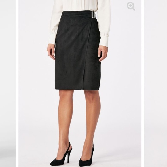 Faux Suede Wrap Skirt from justfab - Picture 2 of 3